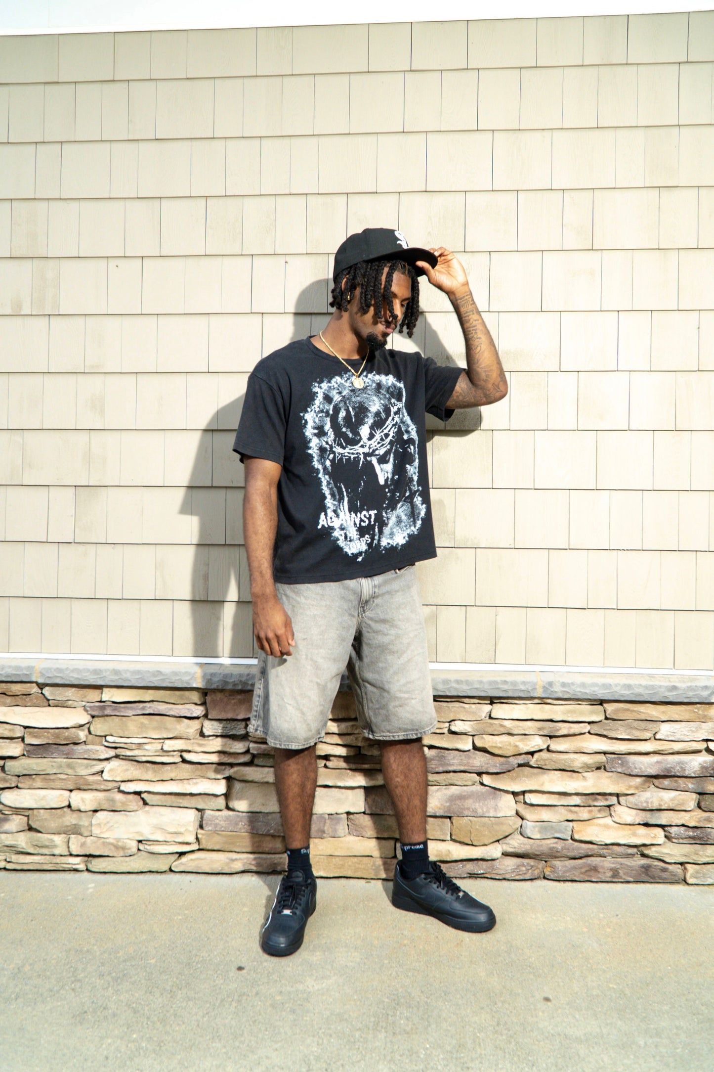 Black ATO Jesus T-shirt