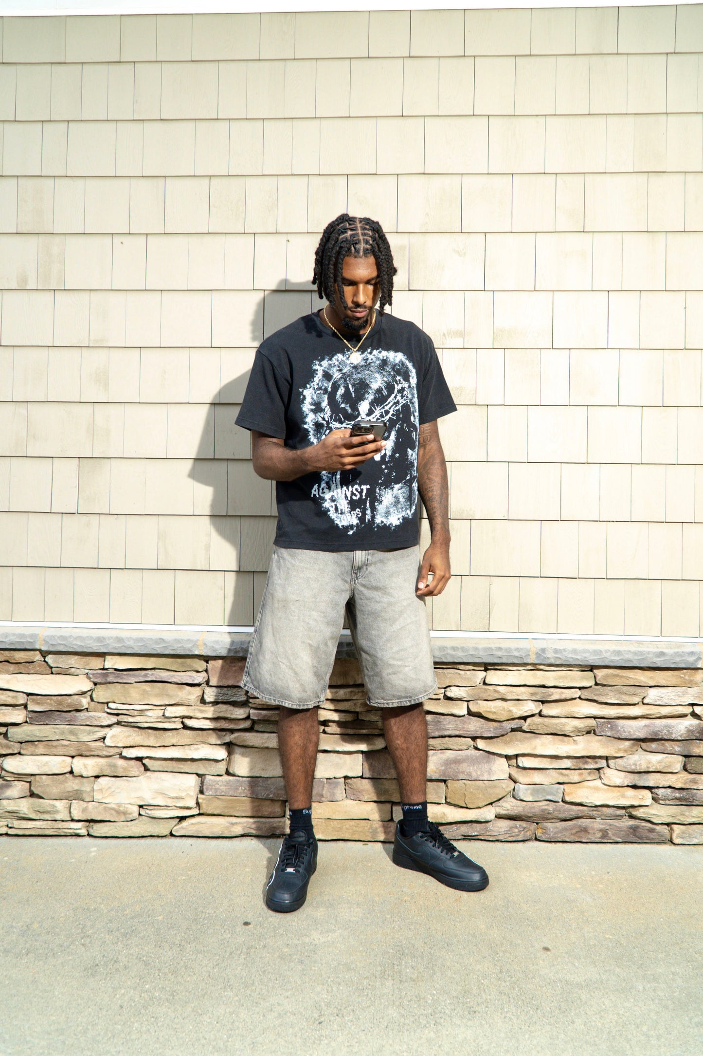 Black ATO Jesus T-shirt